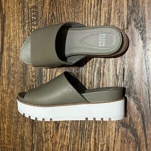 Eileen Fisher Slide with Platform Sole